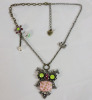 Betsey Johnson Signed Necklace . Measures 17 3/4" long