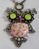 Betsey Johnson Signed Necklace . Measures 17 3/4" long - 2