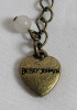 Betsey Johnson Signed Necklace . Measures 17 3/4" long - 5