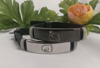 New | Adjustable Couples Bracelets w/ Ghost Design and Buckle