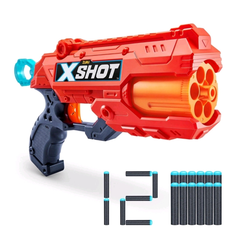 New Zuru X-Shot Reflex 6 Dart Blaster with 12 Darts