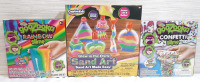 Lot of Slime And Sand Products, Including Creative Kids GooZooka Rainbow & Confetti Slime & Glow in The Dark Sand Art Set