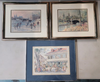 Ottawa & Barbados Home Decor Wall Art Framed Prints . Measures 18"&times;14"
