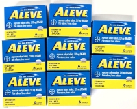 8 New ALEVE Naproxen Sodium Tablets 220mg Pain Reliever Fever Reducer - 6 Tabs per Box | EXP 2026/06