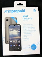 New AT&T Calypso 4 Vapor Grey 6.1" Screen 32GB Android 14 Smartphone IMEI | See Description