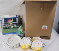 New - Box Full Birthday Celebration Party Supplies . Instant Party in a Box