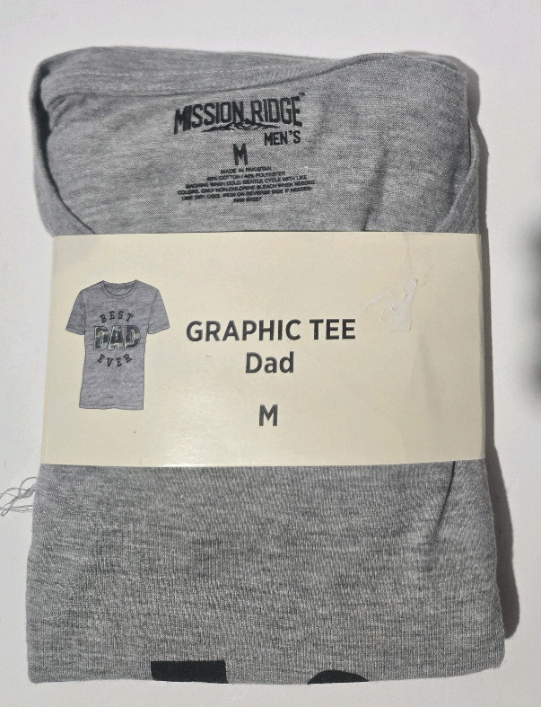 New | Medium Mens " Best Dad Ever " T-Shirt