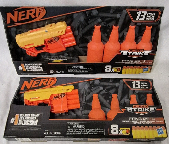 2 New - NERF 13pc. Alpha Strike FangQ5-4 Targeting Set . Includes 8 Darts Each