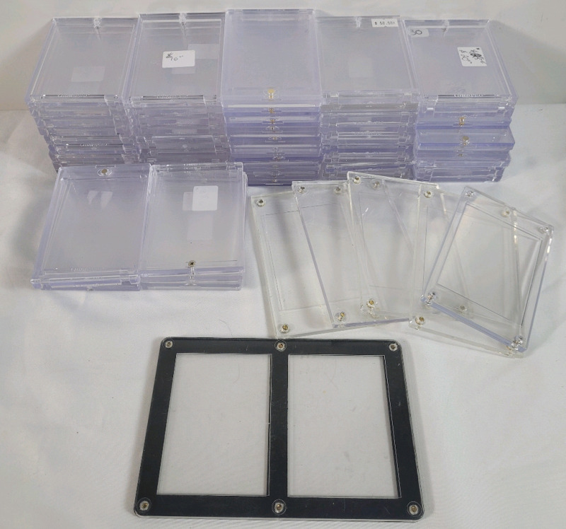 65 Clear Case Trading Card Cases .