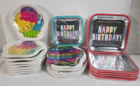 19 Packs New Birthday Party Paper Plates . 152 Total Plates .