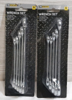 2 New Sets of Wrenches, Including 3/8, 7/16, 1/2, 9/16 and 5/8 inches, 10 Wrenches Total