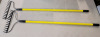 2 New TrueLiving Long Handle Yard Rakes . Measures 56" long