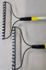 2 New TrueLiving Long Handle Yard Rakes . Measures 56" long - 3