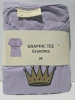 New | Size M Women's "Best Grandma Ever" Graphic Tee