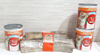 5 New Heartland Farms Water Buffalo Rib Bones & 3 Cans of Purina One+ Lamb & Brown Rice Entre&egrave; (13oz per can)