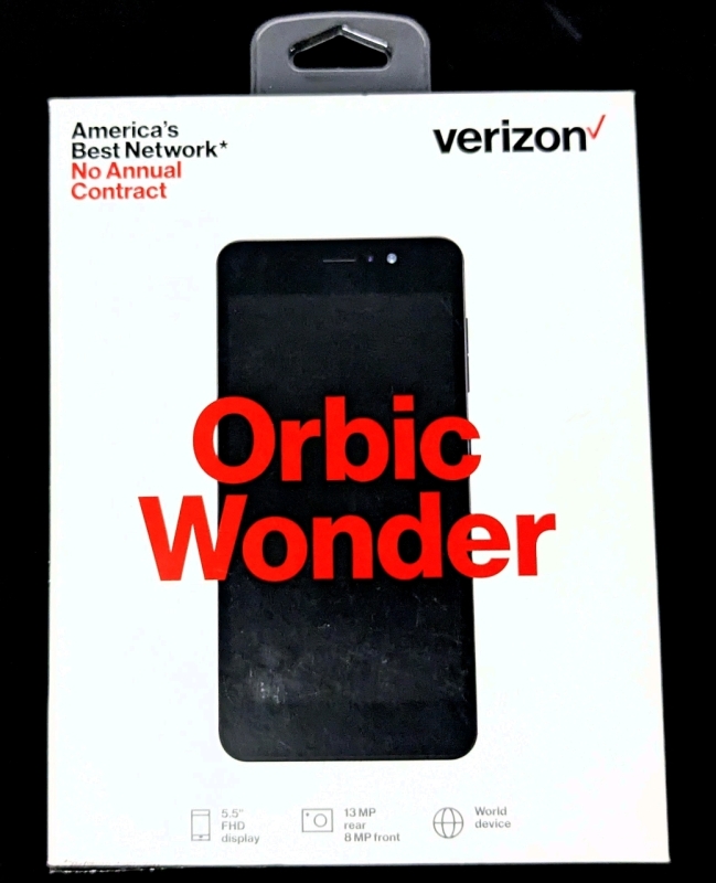 New VERIZON Optic Wonder Black 5.5" Up to 257GB Android Smartphone IMEI 352321103706499 | See Description