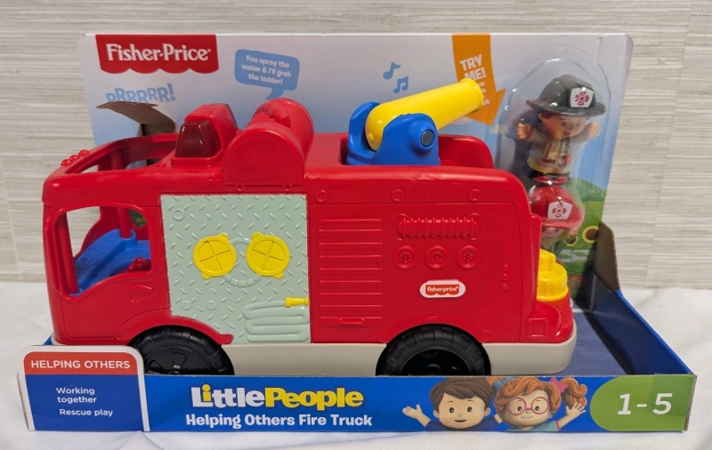 New Fisher-Price Little People Helping Others Fire Truck.
