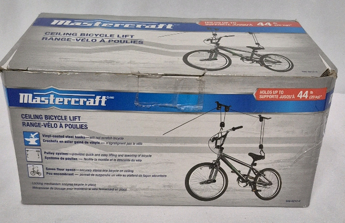 New Mastercraft Ceiling Bicycle Lift Holds Up To 44lbs