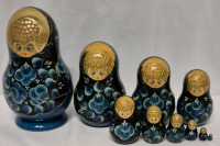 10 Piece Nesting Dolls 7mm to 5.5" Tall