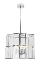 New | Octavia 4-Light Chandelier, Modern Polished Chrome Dry Rated Chandelier for Home, Dining Room | Model# C9086GB-CHR * Retails $99.99 *