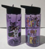 4 New | Kids Plastic Water Bottles Spooky Themed 7" Tall - 2
