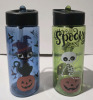 4 New | Kids Plastic Water Bottles Spooky Themed 7" Tall - 3