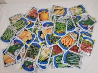 50 New Vegetable Seed Packs . Carrot , Basil , Squash , Chives , Corn , Tomato plus more . Sell By 12/24 Stamp on Packs