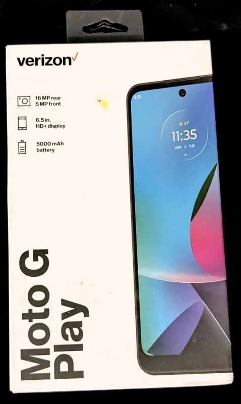 New VERIZON Moto G Play Navy Blue 6.5" Up to 512GB Smartphone IMEI | See Description