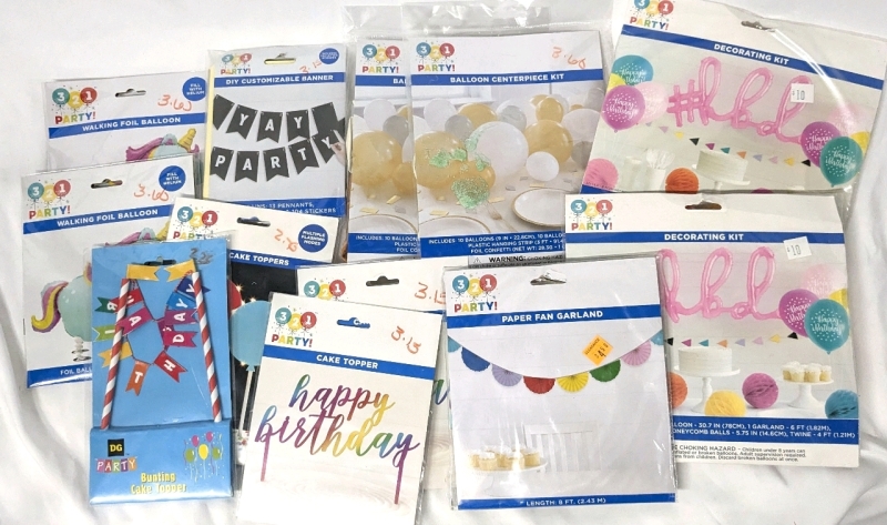12 New Party Supplies : Walking Foil Unicorn Balloons, Banner, Centerpiece Kits, Decorating Kits, Garland, Cale Topper +