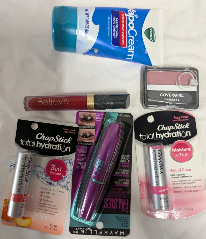 New Beauty and Skin Care Lot. Includes Chapstick, Mascara & More!