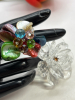 10 Fabulous Fun Retro Rings Acrylic Carved Glass Shell Sizes 6.5 -10 Plus Adjustable - 4