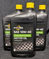 3 New: DriveMXD SAE 10W-40 Conventional Motor Oil - 946ml Per Container