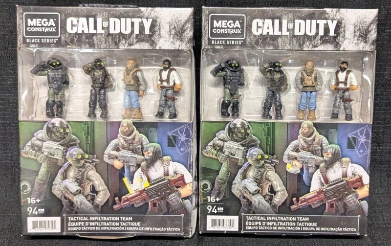 2 New: Mega Constructs Black Series - Call of Duty Tactical Infiltration Team