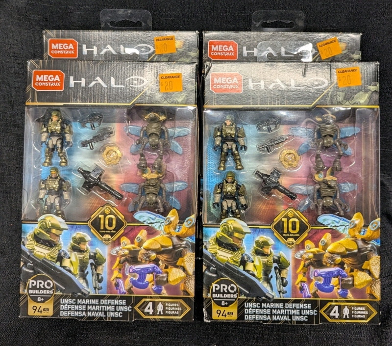 4 New: Halo UNSC Marine Defense (4 Figures Per Box)
