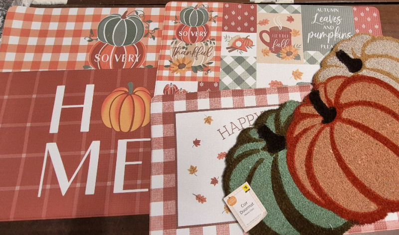 5 New Indoor/Outdoor Kitchen Mats & Doormat 17 by 28.5" & 18 by 30"