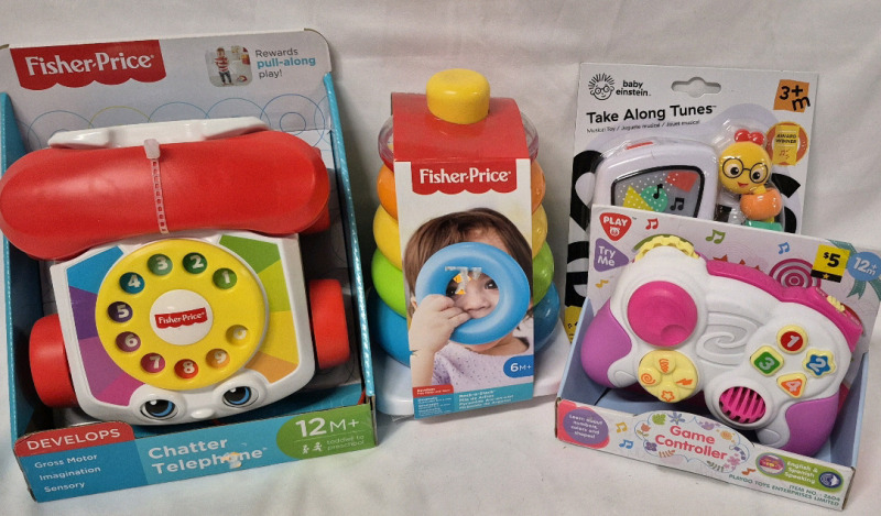 4 New Baby & Toddler Learning & Development Toys Fisher-Price & Baby Einstein
