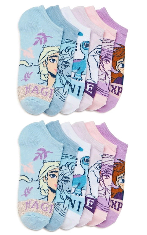 12 New Pairs Womens Socks sz 4-10 Disney Frozen