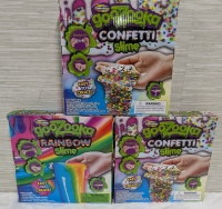 3 New Goozooka Create Your Own Slime Sets. 2 Confetti, and 1 Rainbow.