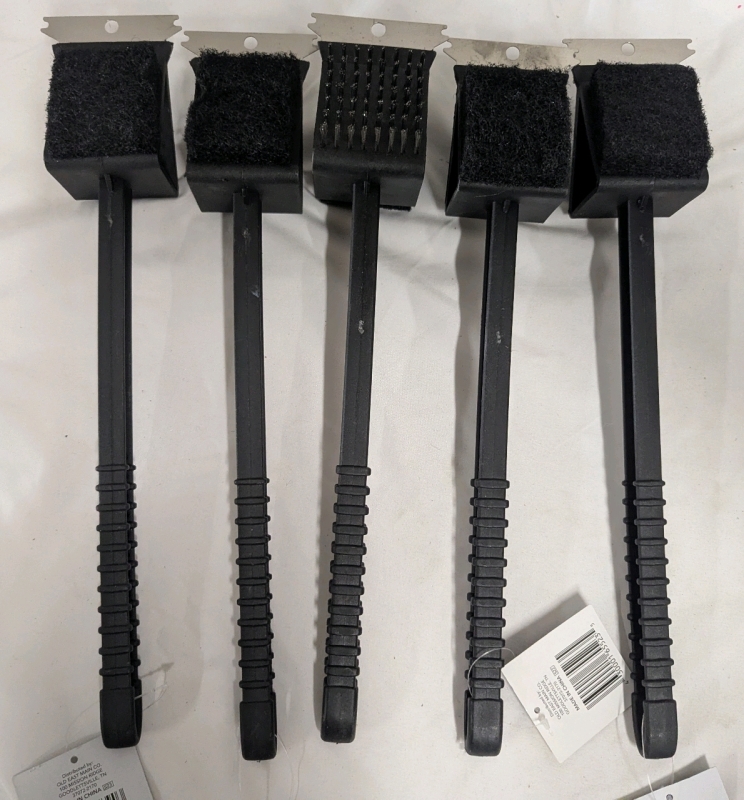 5 New Flame Glow 3 - 1 Grill Brush. 14.5" Long.