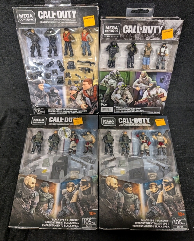 4 New: Mega Constructs Black Series - Special Forces vs Submariners - 2 Black Ops 4 Standoff - Tactical Infiltration Team