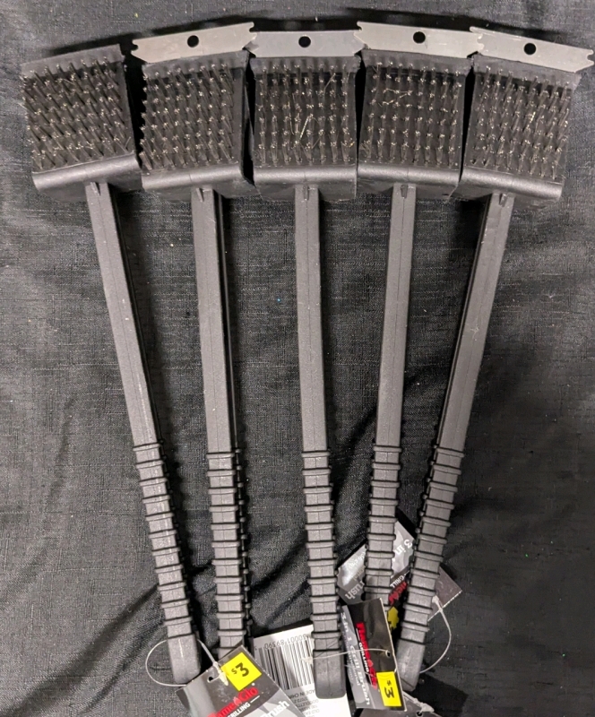 5 New: Flame Glo 3in1 Grill Brushes 14.2" Long