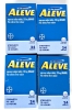 4 New ALEVE Pain Reliever / Fever Reducer Naproxen Sodium 220mg Tablets - 24 Tabs per Box | EXP 2026 03-05