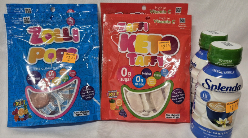 6 New Food Products - Keto Taffy & Zolli Pops & Splenda French Vanilla Coffee Creamer BB Dec 2024