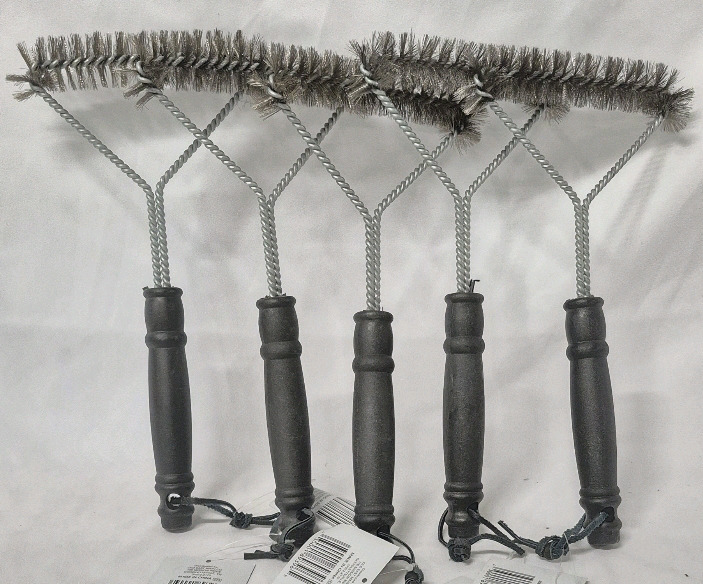 5 New Wire Grill Brushes 11.5" Long & 5.5" Wide
