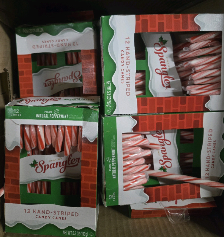 144+ New | Springler Candy Canes: Natural Pepermint Flavor