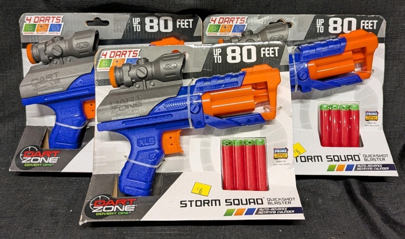 3 New: Storm Squad Quick shot Blaster