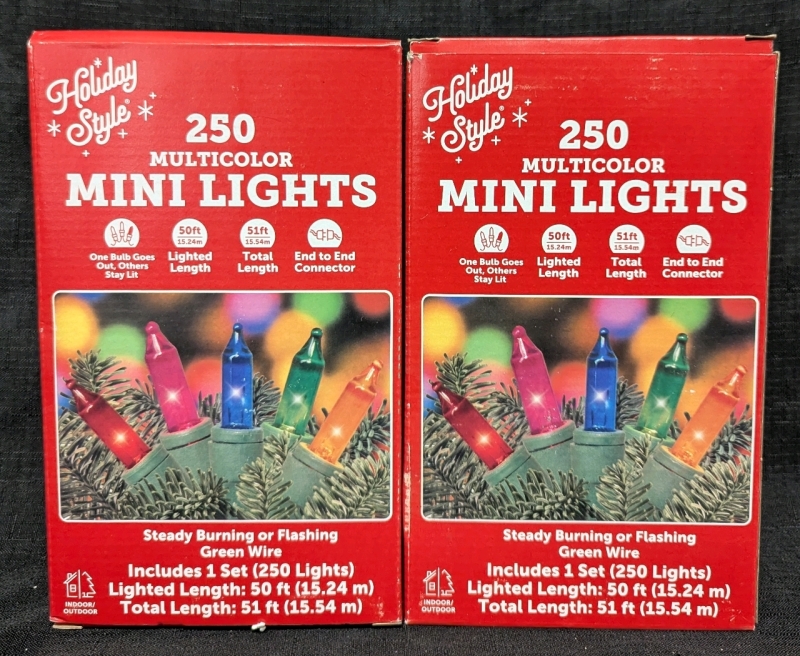 2 New: 50ft Multicoloured Mini Lights