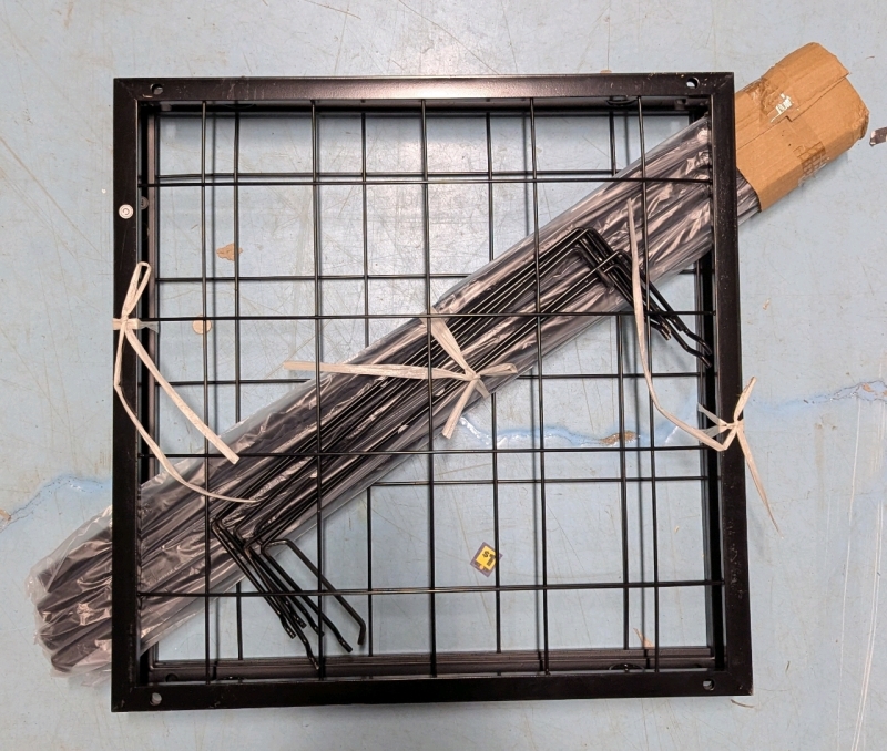 New: Tiered Metal Stand - 20" x 20" Shelves Legs Approximately 32" Long Each