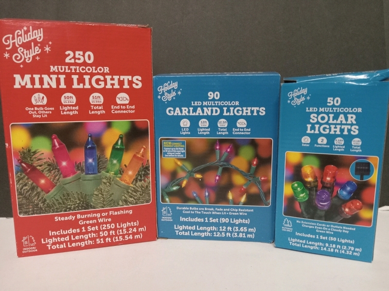 3 New | Variety Christmas Lights | Longest Measures 51ft