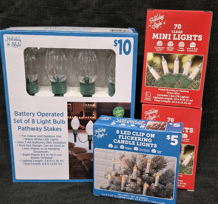 4 New Packs Mini Lights & Pathway Stakes Bulbs +